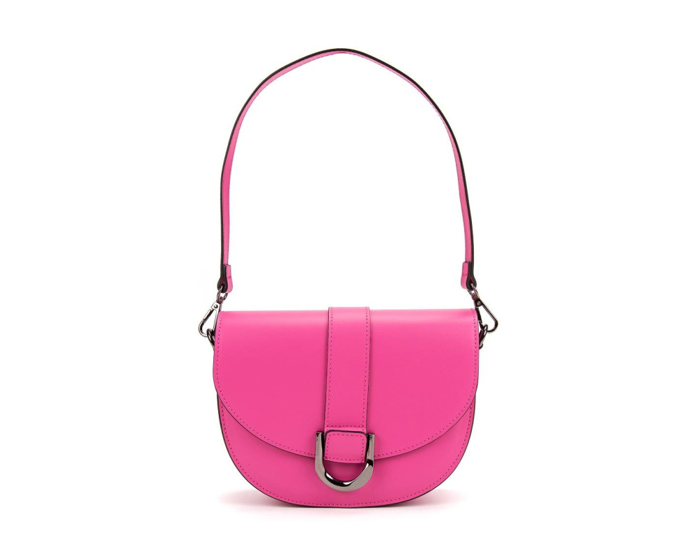 Стильна жіноча шкіряна сумочка напівкругла Firenze Italy F-IT-1030VL - Фотографія № 3