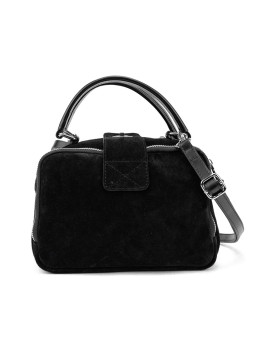 Мягкая замшевая сумка на два отдела с ручкой Firenze Italy F-IT-1045A-Y
