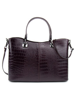 Бордовая кожаная женская сумка средних размеров Firenze Italy F-IT-5454BO-CR