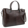 Шкіряна сумка середніх розмірів шоколадного кольору Firenze Italy F-IT-5454DB-CR
