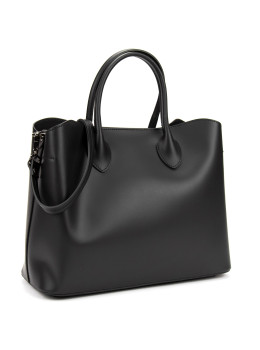 Деловая кожаная женская сумка Virginia Conti VC01387black