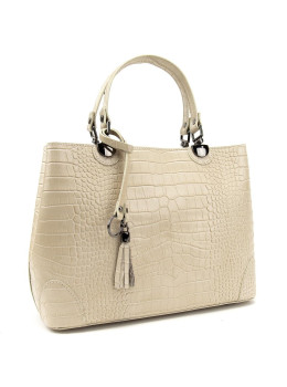 Классическая женская бежевая сумка Firenze Italy F-IT-7603B