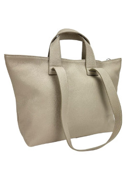 Женский кожаный шоппер цвет тауп Firenze Italy F-IT-7615WT