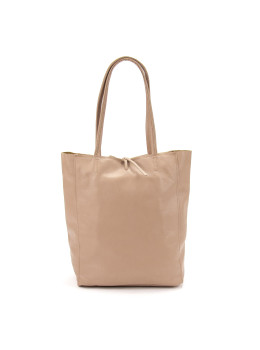 Женская кожаная сумка шоппер пудровая Firenze Italy F-IT-7622PM