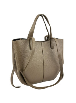 Кожаная женская сумка средних размеров цвета тауп Firenze Italy F-IT-7666T