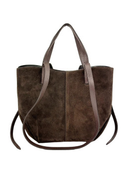 Замшевая сумка средних размеров Firenze Italy F-IT-7888DB