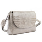 Сумка жіноча шкіряна крос-боді Firenze Italy F-IT-9804BCR Beige (Reptile Embossed) - Фотографія № 100