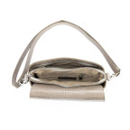 Сумка жіноча шкіряна крос-боді Firenze Italy F-IT-9804BCR Beige (Reptile Embossed) - Фотографія № 101