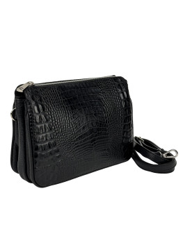 Женская каркасная сумочка с теснением под репитилию Firenze Italy F-IT-9871A