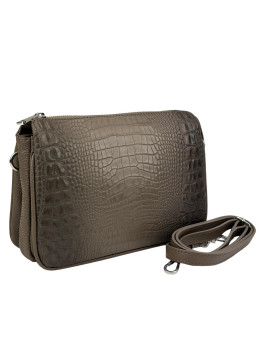 Женская каркасная сумочка с тиснением под репитилию Firenze Italy F-IT-9871B