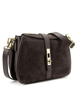 Женское замшевое кроссбоди на застежке Firenze Italy F-IT-9895DB