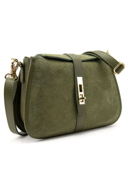 Женское замшевое кроссбоди на застежке Firenze Italy F-IT-9895OL