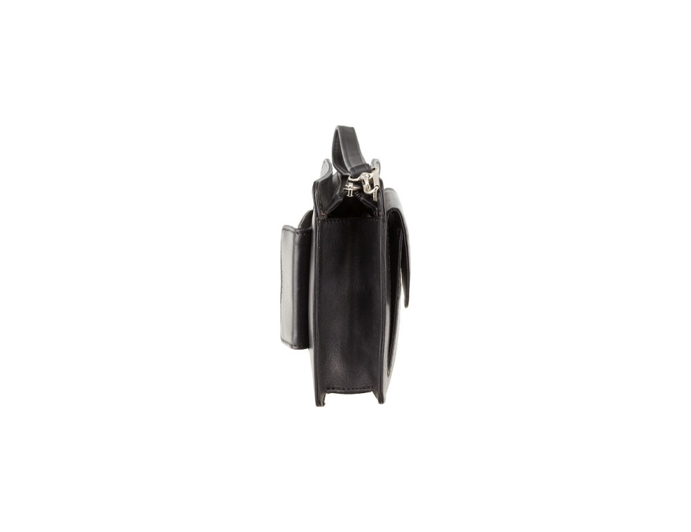 Чорна шкіряна барсетка Visconti 02617 BLK - Фотографія № 3