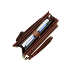 Коричнева шкіряна барсетка Visconti 02617 BRN - Фотографія № 104