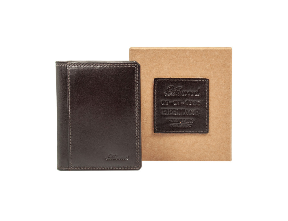 Картхолдер кожаный Ashwood 1290 VT Brown (Коричневый) - Фото № 6