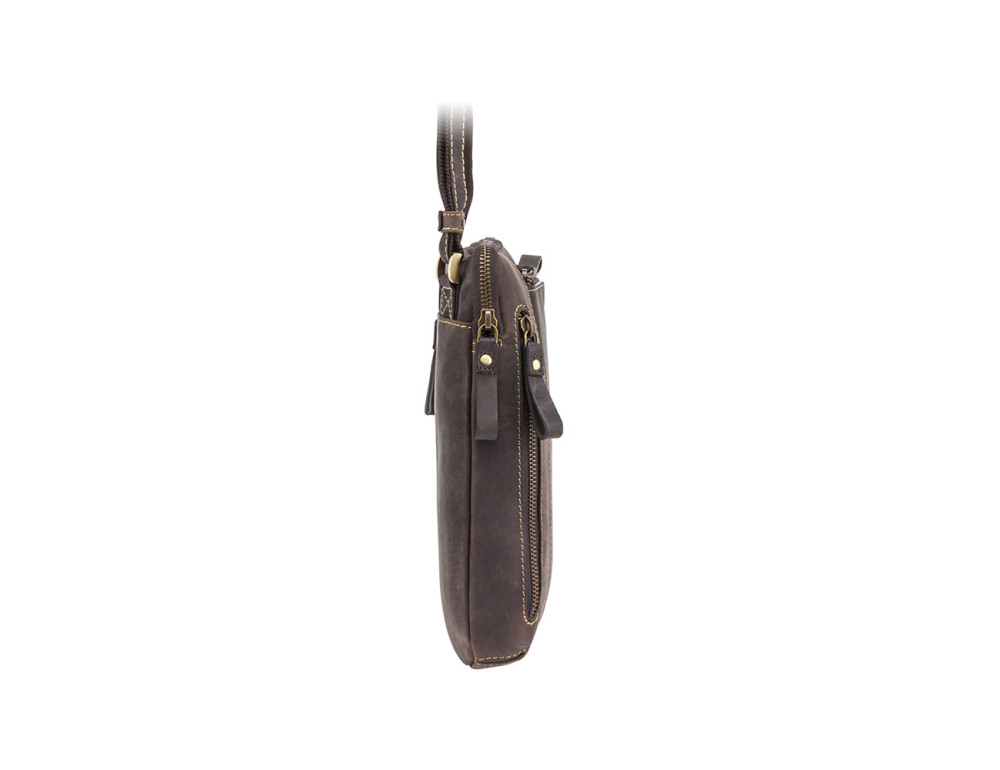 Темно-коричнева сумка через плече Visconti 15056 Roy (Oil Brown) - Фотографія № 3