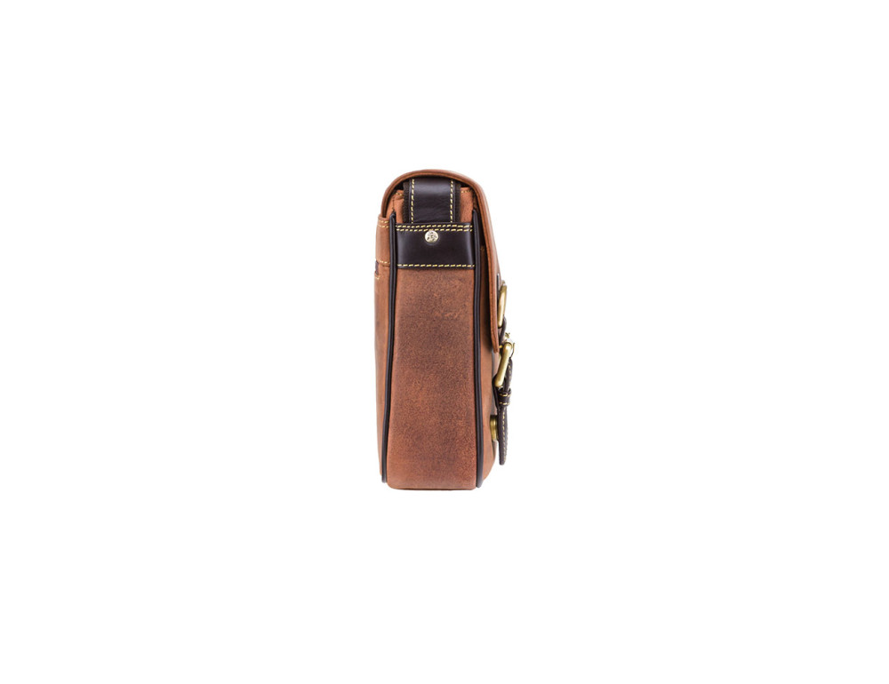 Сумка через плече із вінтажної шкіри Visconti 16012 OIL TAN Rumba - Фотографія № 3