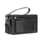 Барсетка чоловіча з двома відділеннями Visconti 18233 BLK Wrist Bag - Фотографія № 101 Барсетка чоловіча з двома відділеннями Visconti 18233 BLK Wrist Bag - Фотографія № 101