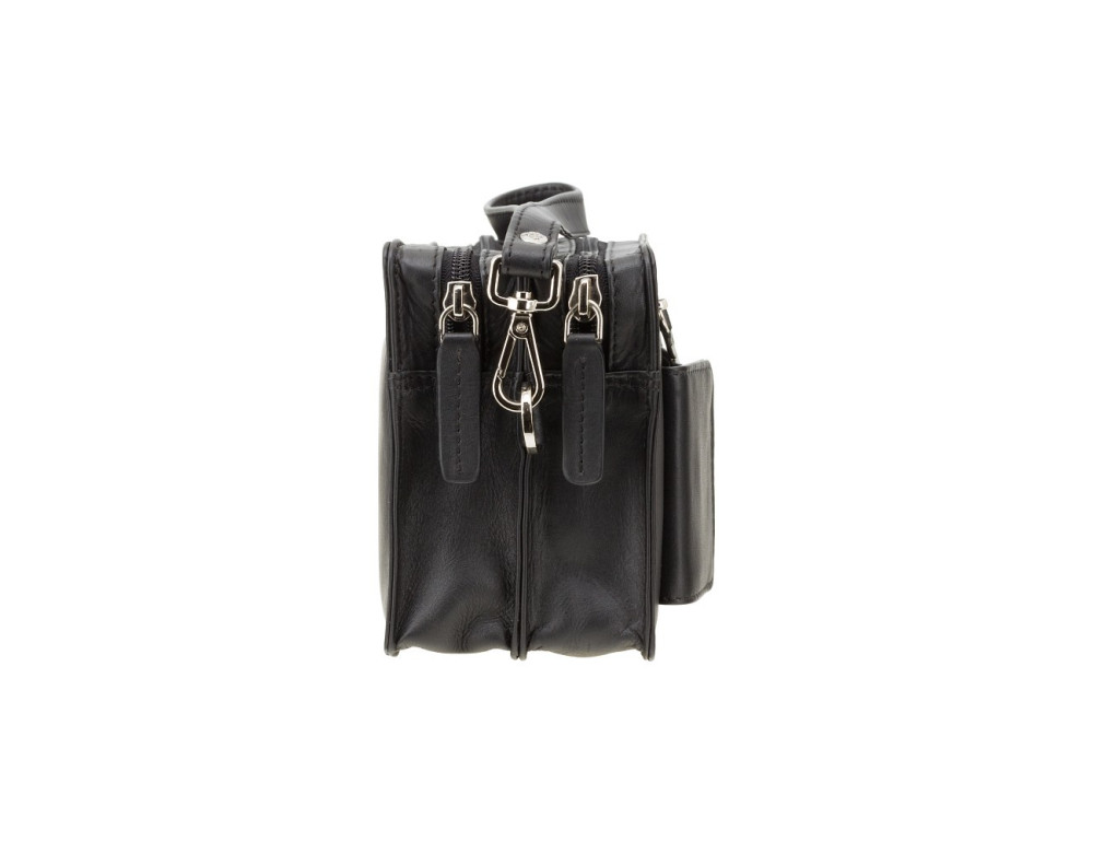 Барсетка чоловіча з двома відділеннями Visconti 18233 BLK Wrist Bag - Фотографія № 3