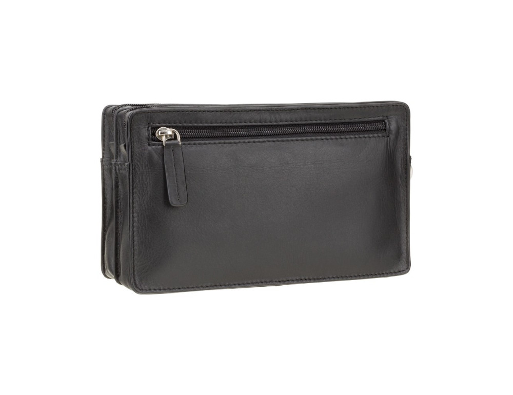 Барсетка чоловіча з двома відділеннями Visconti 18233 BLK Wrist Bag - Фотографія № 4