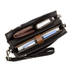 Барсетка чоловіча з двома відділеннями Visconti 18233 BLK Wrist Bag - Фотографія № 105 Барсетка чоловіча з двома відділеннями Visconti 18233 BLK Wrist Bag - Фотографія № 105