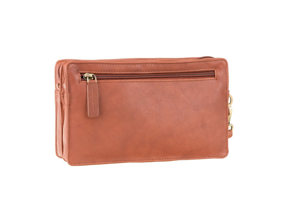 Барсетка чоловіча з двома відділеннями Visconti 18233 BRN Wrist Bag - Фотографія № 4