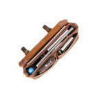 Мужской кожаный портфель Visconti 18716 OIL TAN коричневый - Фото № 105