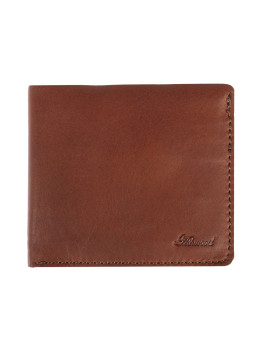 Тонкий шкіряний портмоне чоловічий Ashwood 1882 Chestnut