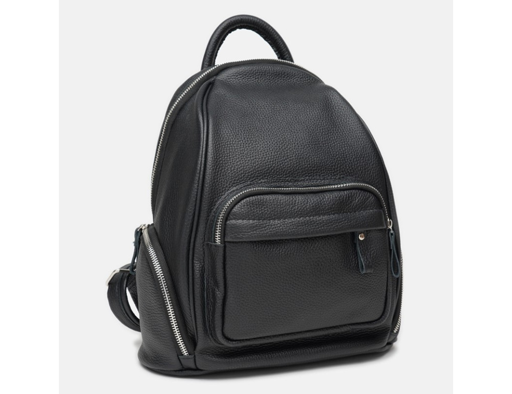 Женский кожаный рюкзак Ricco Grande 1L976-black - Фото № 2
