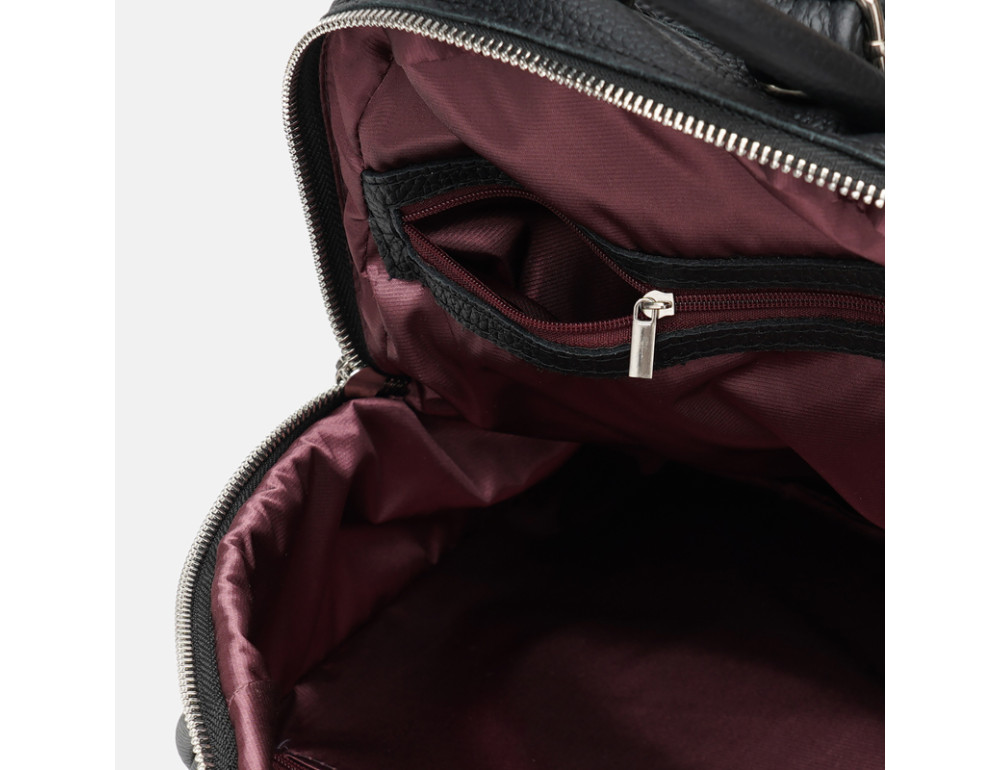 Женский кожаный рюкзак Ricco Grande 1L976-black - Фото № 5