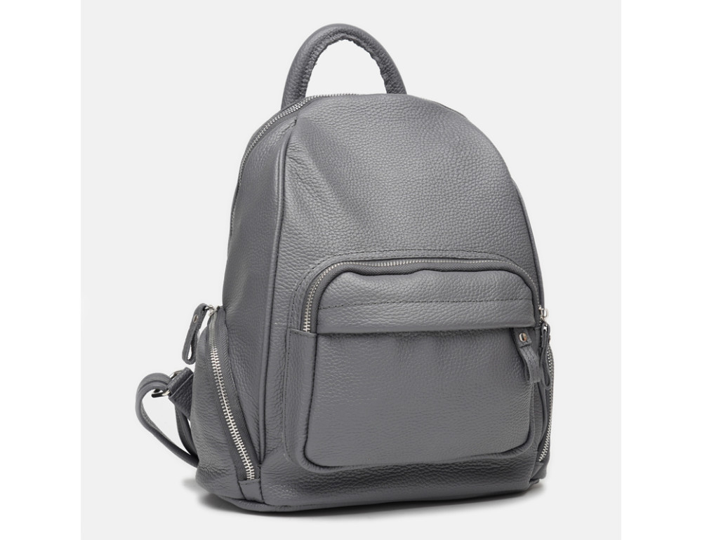 Женский кожаный рюкзак Ricco Grande 1L976-grey - Фото № 2