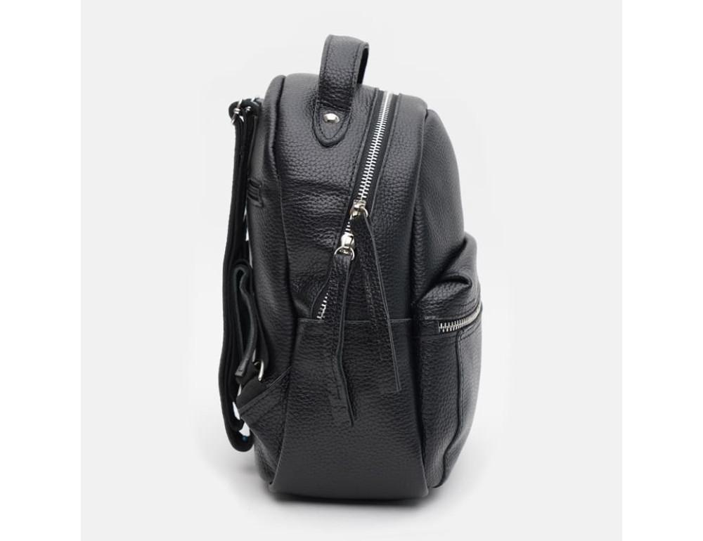 Жіночий шкіряний рюкзак Ricco Grande 1l605bl-black - Фотографія № 4