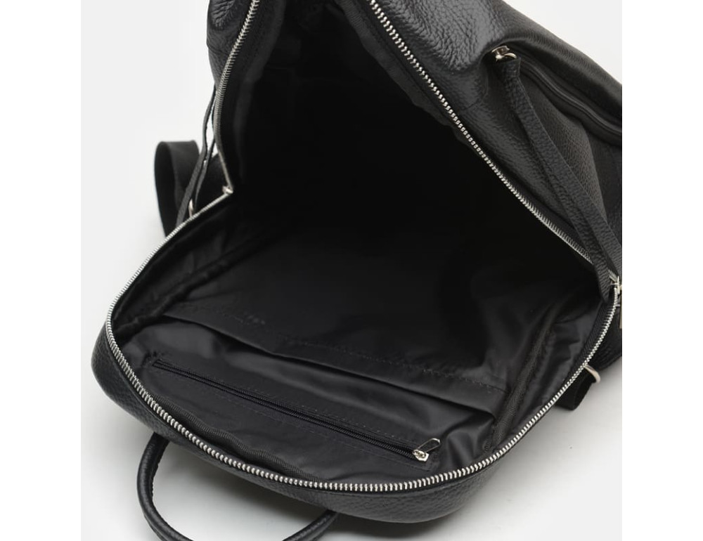 Жіночий шкіряний рюкзак Ricco Grande 1l606-black - Фотографія № 5