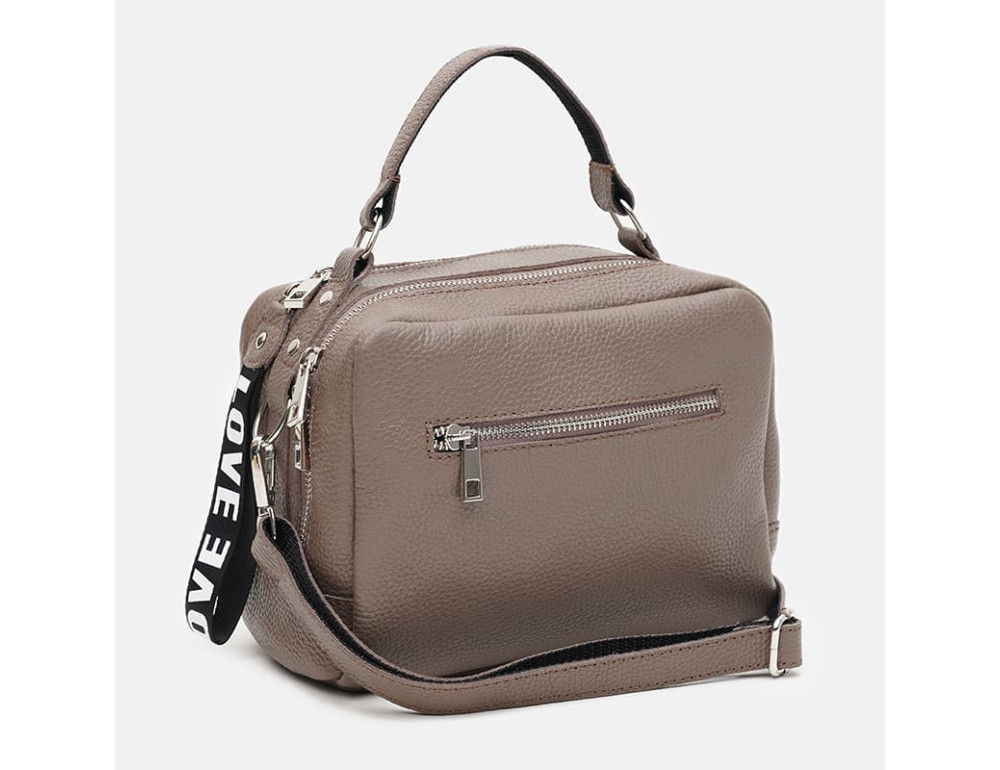 Женская кожаная сумка Ricco Grande 1l649taupe-taupe - Фото № 2