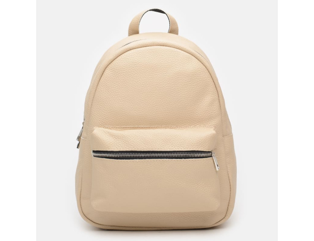 Жіночий шкіряний рюкзак Ricco Grande 1l655-beige - Фотографія № 2