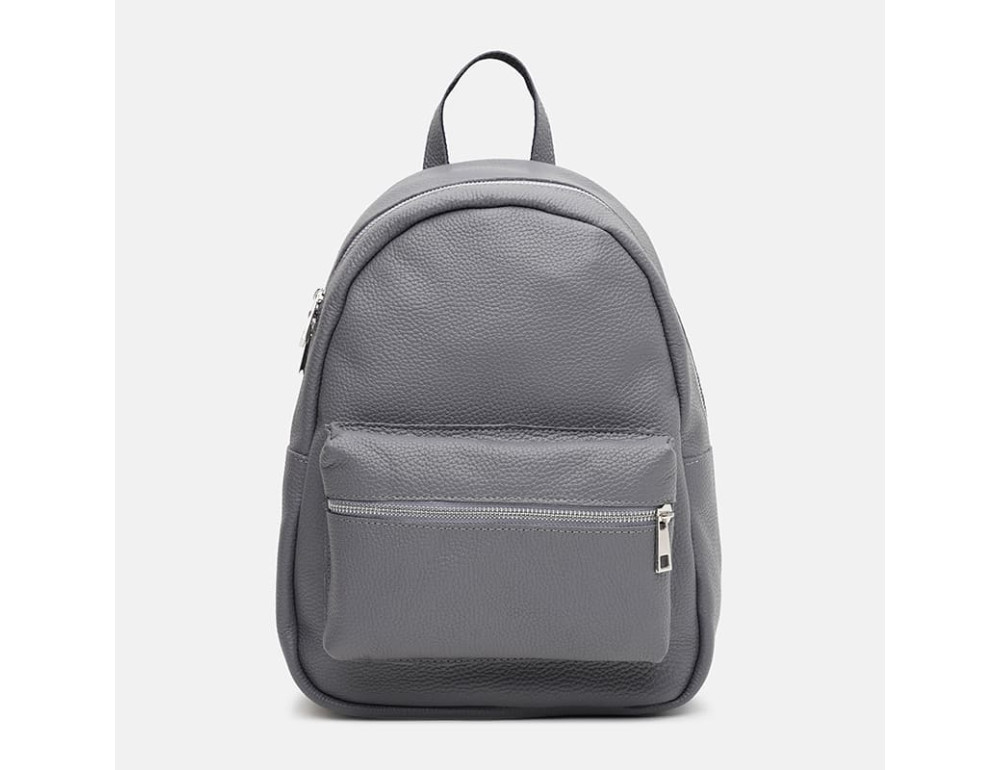 Жіночий шкіряний рюкзак Ricco Grande 1L655 Grey - Фотографія № 2