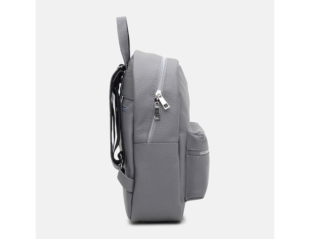 Жіночий шкіряний рюкзак Ricco Grande 1L655 Grey - Фотографія № 4