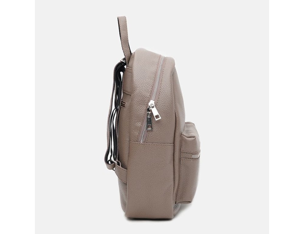 Жіночий шкіряний рюкзак Ricco Grande 1L655 Taupe - Фотографія № 4