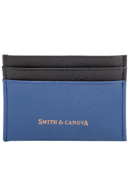 Стильный женский картхолдер Smith & Canova 26827 Devere (Navy-Black)