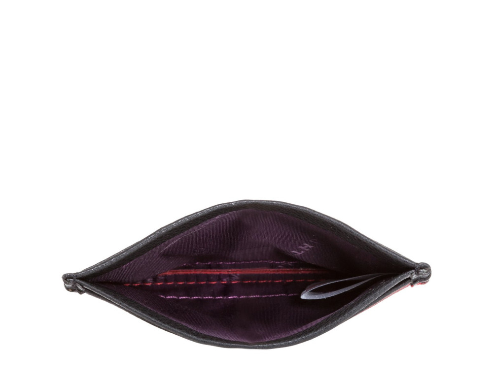 Картхолдер из натуральной кожи Smith & Canova 26827 Devere (Red-Black) - Фото № 4