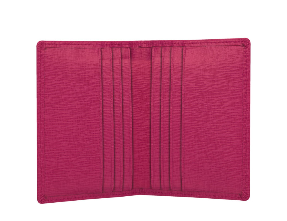 Розовый кожаный картхолдер Smith & Canova 28644 Amelia (Pink) - Фото № 4
