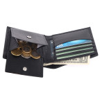 Кожаный мужской кошелек Brampton London Plutus 31975 BLK (Черный) с RFID-защитой - Фото № 103