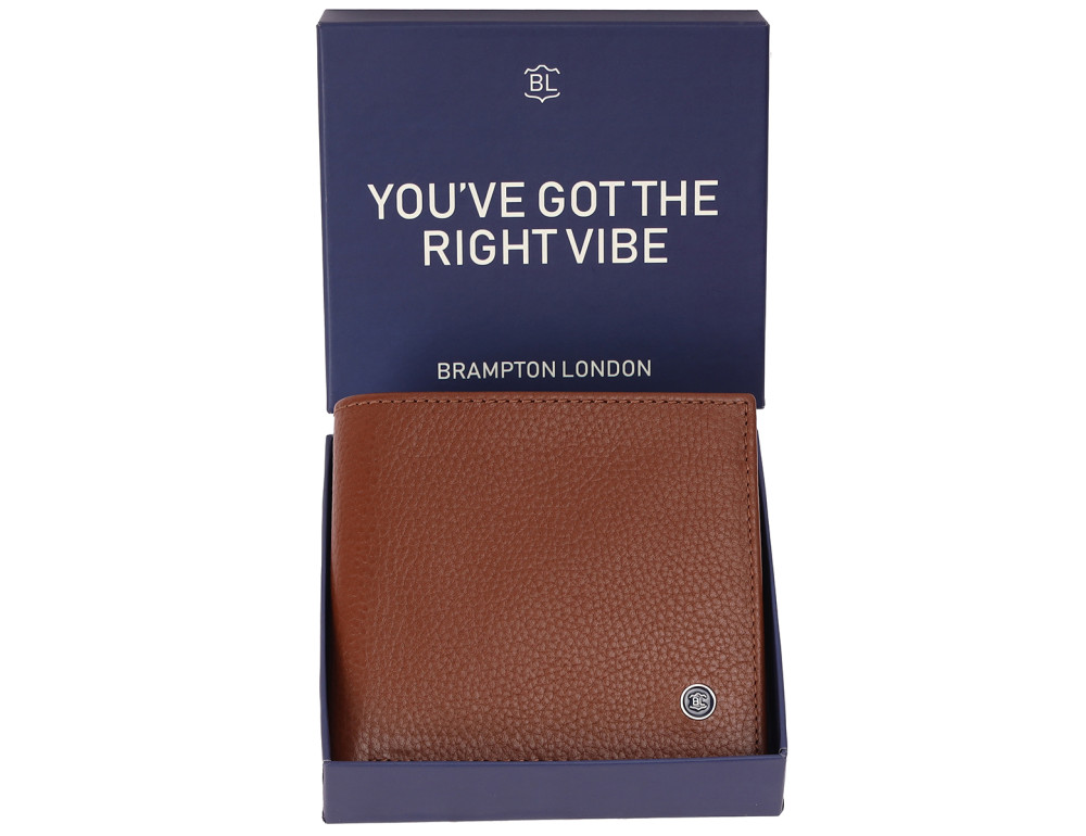 Шкіряний гаманець Brampton London Plutus 31975 TAN – британський стиль для сучасних чоловіків - Фотографія № 5