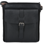 Чёрная мужская сумка через плечо Ashwood 4552 Black - Фото № 100