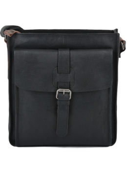 Чорна чоловіча сумка через плече Ashwood 4552 Black