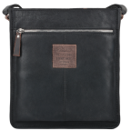 Чёрная мужская сумка через плечо Ashwood 4552 Black - Фото № 102