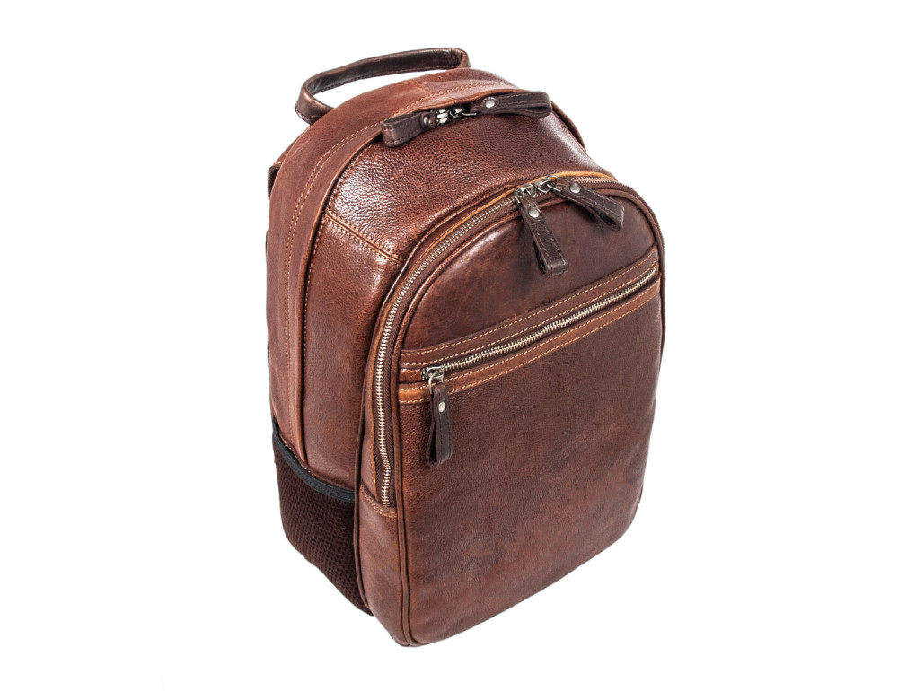 Чоловічий шкіряний рюкзак коричневого Ashwood Leather 4555 Brn - Фотографія № 2