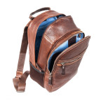 Чоловічий шкіряний рюкзак коричневого Ashwood Leather 4555 Brn - Фотографія № 107