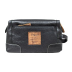 Чорний шкіряний несесер для чоловіків Ashwood 4557 Black - Фотографія № 100