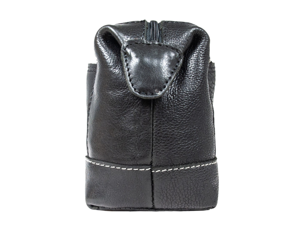 Чорний шкіряний несесер для чоловіків Ashwood 4557 Black - Фотографія № 3